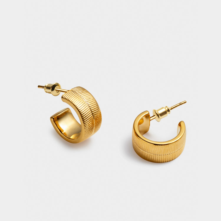 Ciana Snake Huggie Hoop Earrings