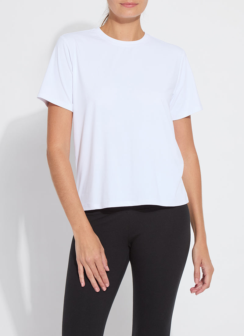 Perfect Box Cut Short Sleeve Tee White