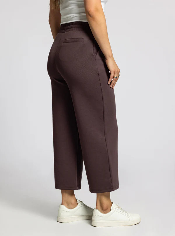 Kit Ribbed Crop Pants Raisin