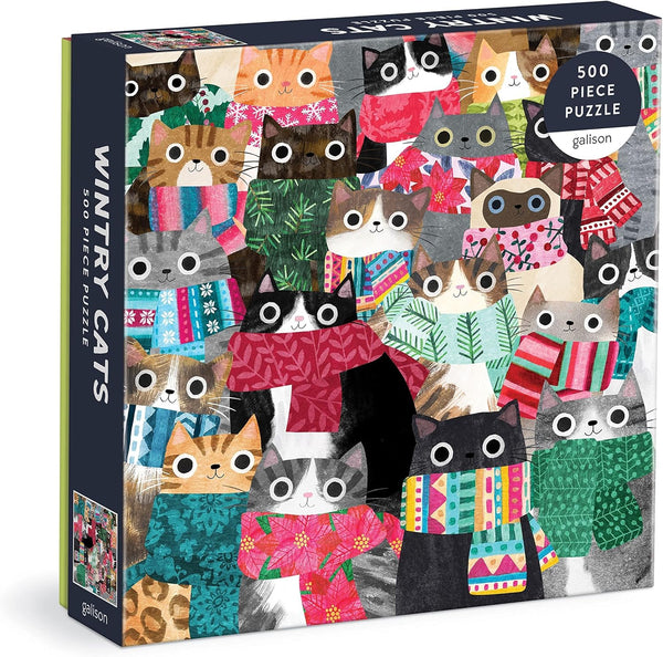 Wintry Cats Puzzle - 500 PC