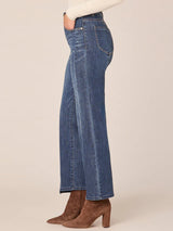 Skyrise Clean Step Hem Boot Jeans Indigo Artisinal