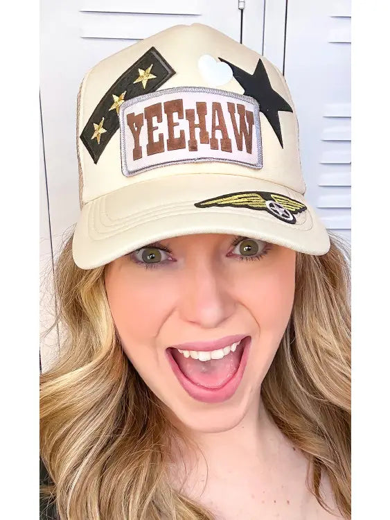 Yee Haw Patch Trucker Hat