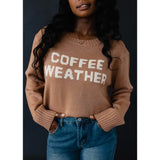 Coffee Weather Sweater Light Brown