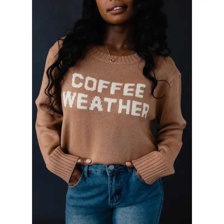 Coffee Weather Sweater Light Brown