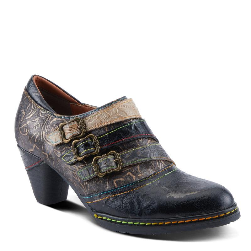 Graphic Heels Black Metallic