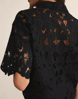 Midnight Lace Top Black