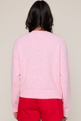 Cozy Stripe Cardigan Punch