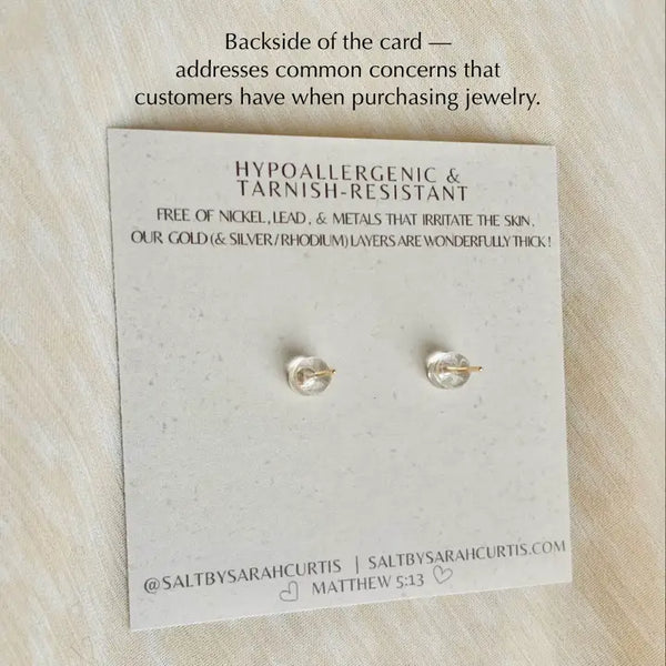 Fan Girl-Crystal Stud Earrings