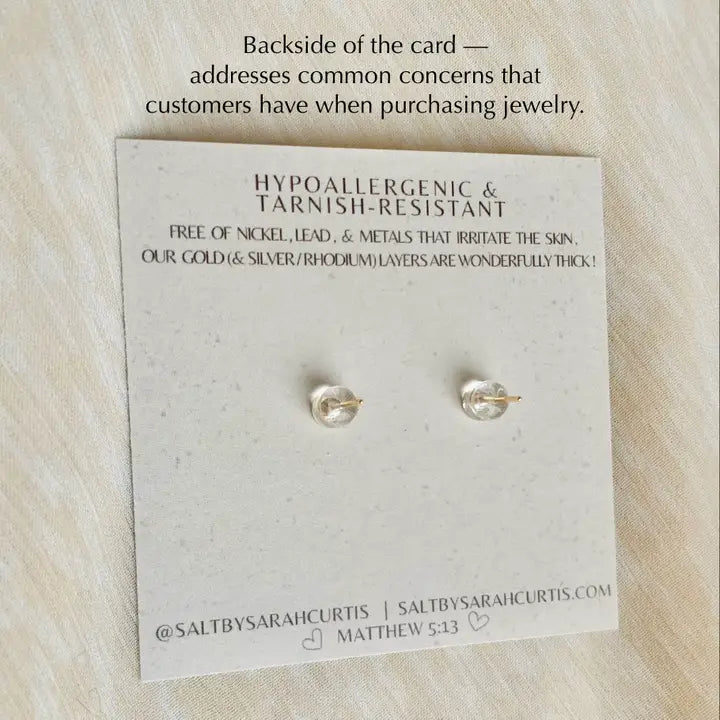 Fan Girl-Crystal Stud Earrings