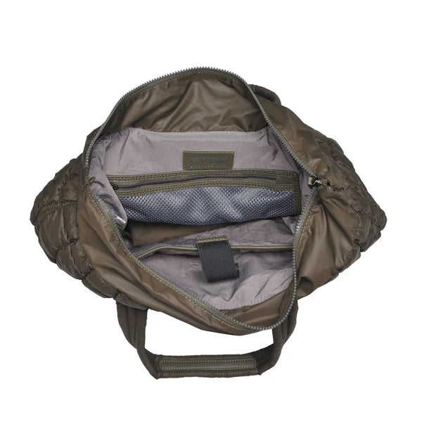 Breakaway Puffer Tote Olive