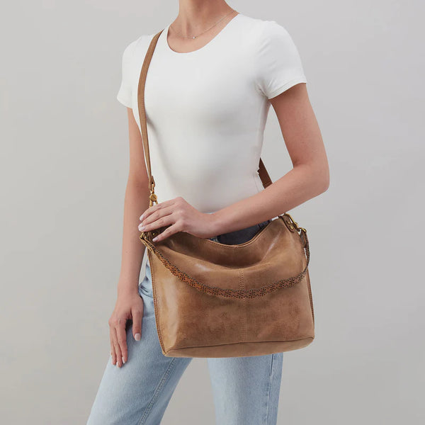 Pier Buffed Leather Shoulder Bag