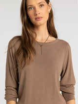 Stacy Long Sleeve Top Latte
