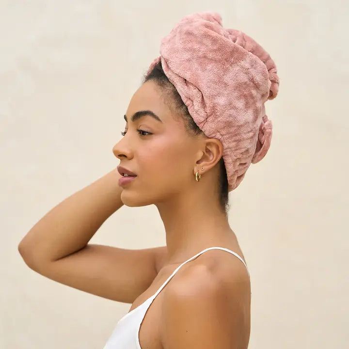 Quick Dry Hair Towel Terracotta