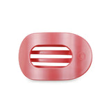 Teleties Medium Flat Round Hair Clip Calming Coral