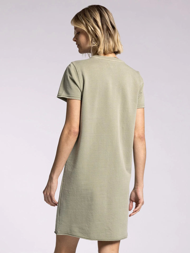 Raiya Tshirt Dress Dried Sage