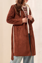 Removable Hood Fooler Trench Coat Intense Rust