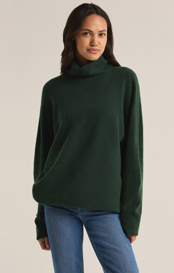 Richie Turtleneck Sweater Cyprus Green