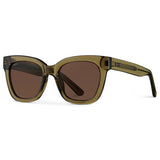 Stormi Sunglasses Khaki Crystal Green | Brown