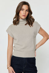 Wool Soft Knit Sweater Top Fog