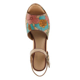 Camryn Heels Peach Multi
