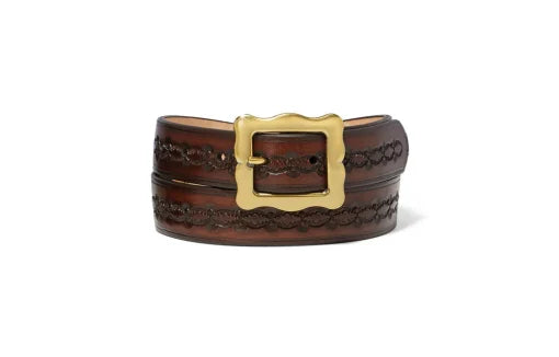 Tan Frisco Tooled Belt