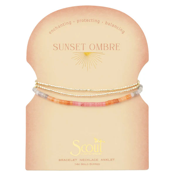 Ombre Stone Wrap Sunset | Gold