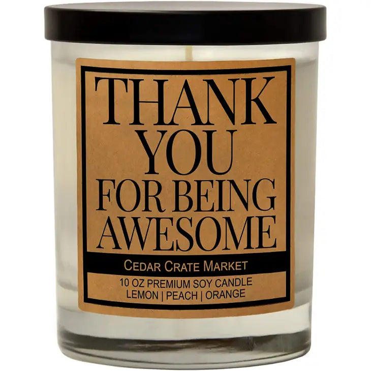 USA Made Kraft Label Snarky Candle - 10 OZ
