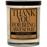 USA Made Kraft Label Snarky Candle - 10 OZ