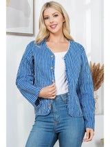 Stella Floral Quilted Patchwork Reversible Jacket Multicolor