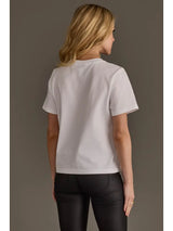 Shot of Whiskey Graphic Tee White