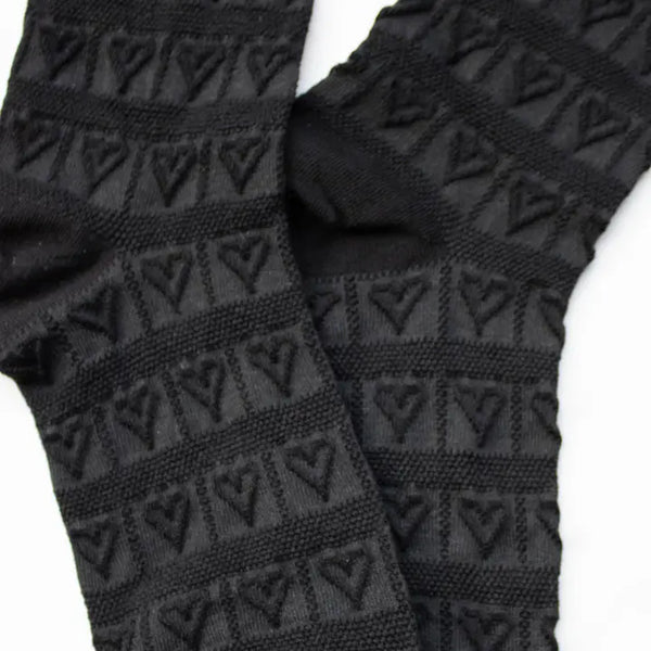 Engraving Heart Casual Socks