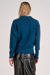 Polo Collar Sweater Teal