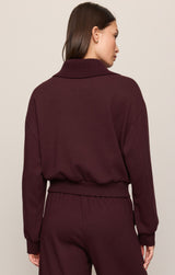 Globe Trotter Sweatshirt Berry Noir