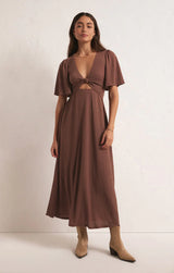 Mavis Midi Dress Whipped Mocha