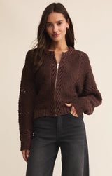 Sundance Sweater Jacket Chocolate Cherry