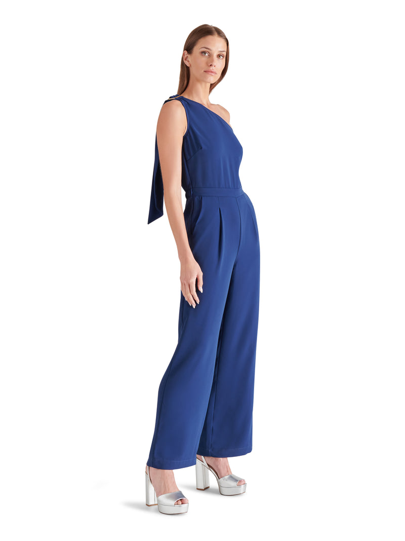 Esmeralda One Shoulder Jumpsuit Medieval Blue