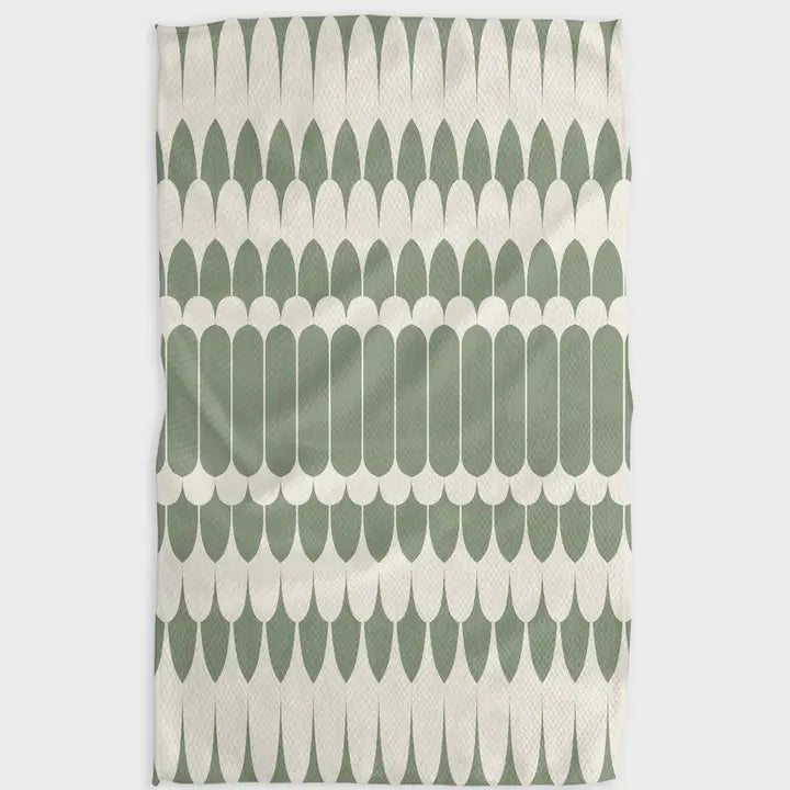 Geometry Tea Towel Salle Verte
