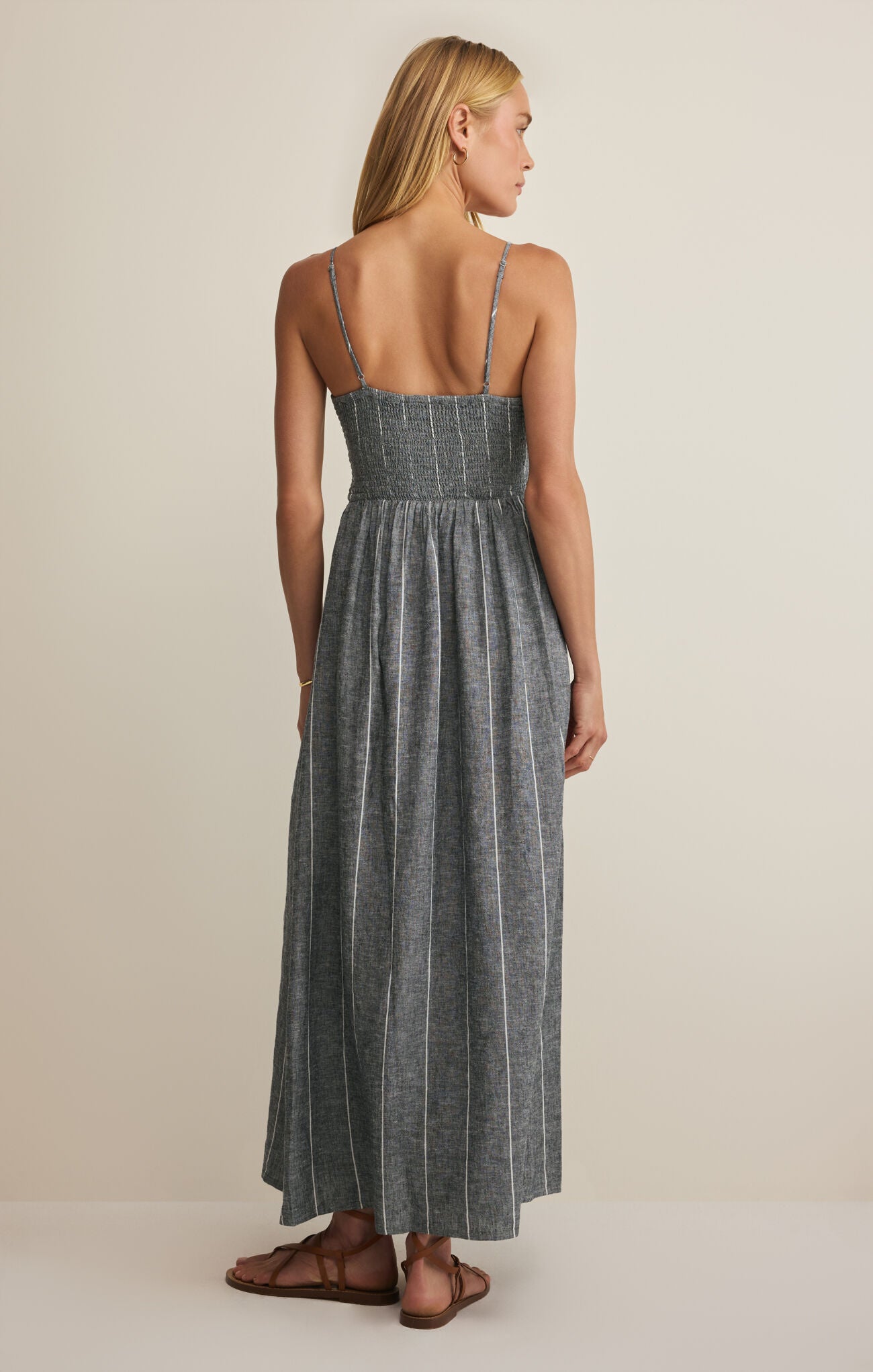 Romy Striped Maxi Dress Eclipse