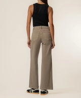 Meg High Rise Wide Leg Pants Milk Tea