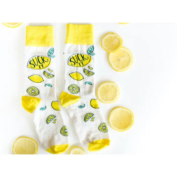 Suck It Lemon Socks