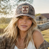 Raised On 90's Country Patch Camo Trucker Hat