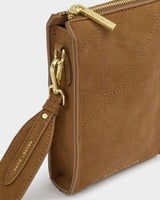 Avery Slim Quilted Suedette Crossbody Bag
