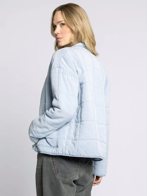 Brina Quilted Jacket Light Denim