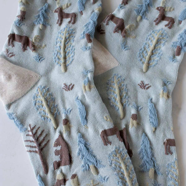 Winter Forest Socks