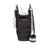 HydroBag Handle Crossbody Black Matte | Grey Black Stripe