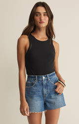 Boa Rib Tank Black