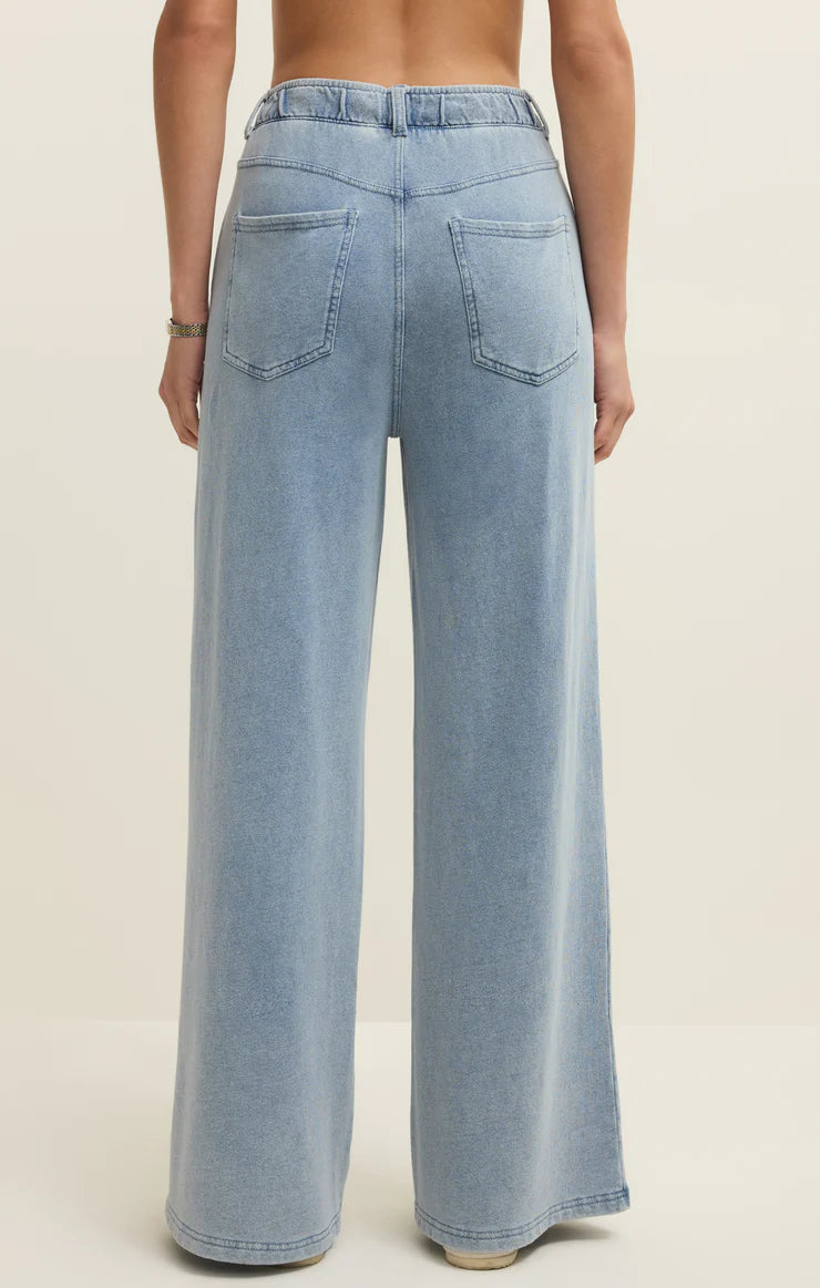 Entourage Knit Denim Pants Ocean Air Indigo