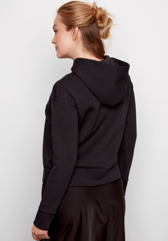 Grace Scuba Hoodie Black