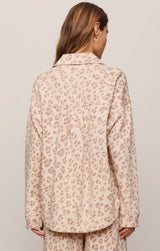 All Day Knit Leopard Jacket Sandstone