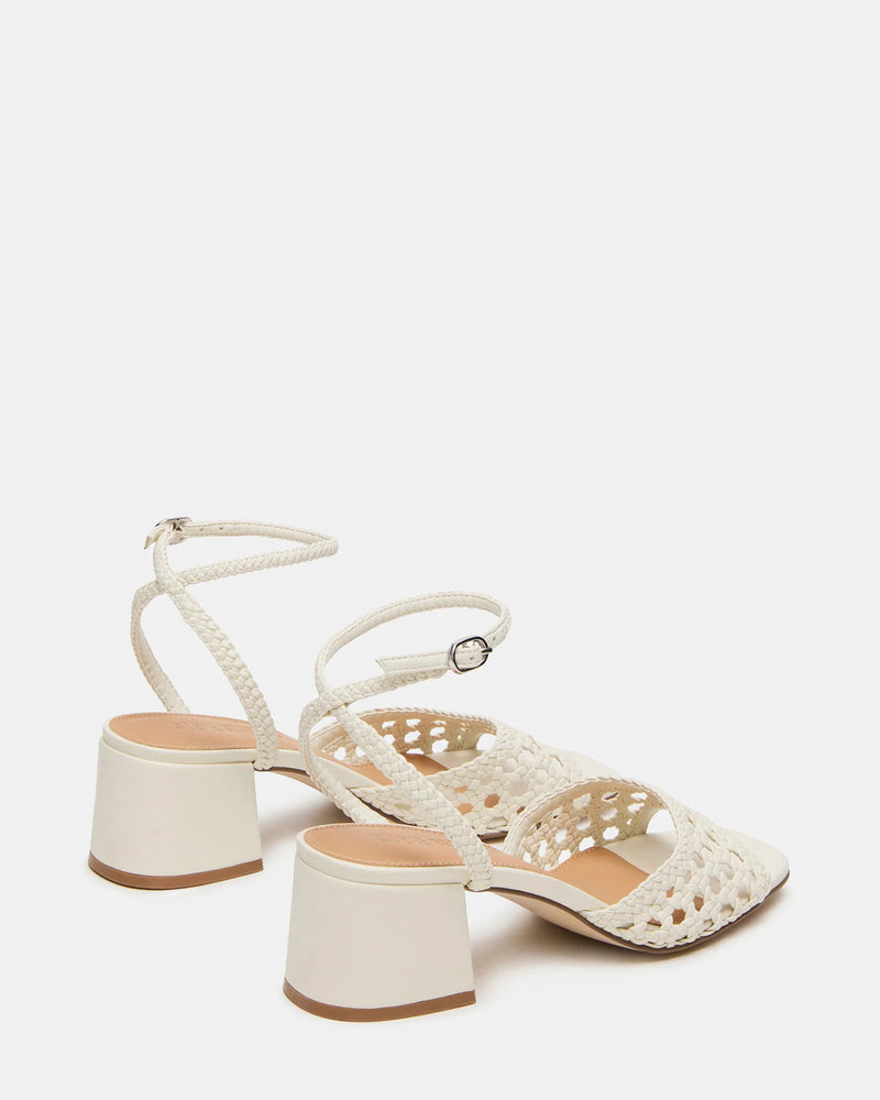 Soleil Heeled Sandals Bone